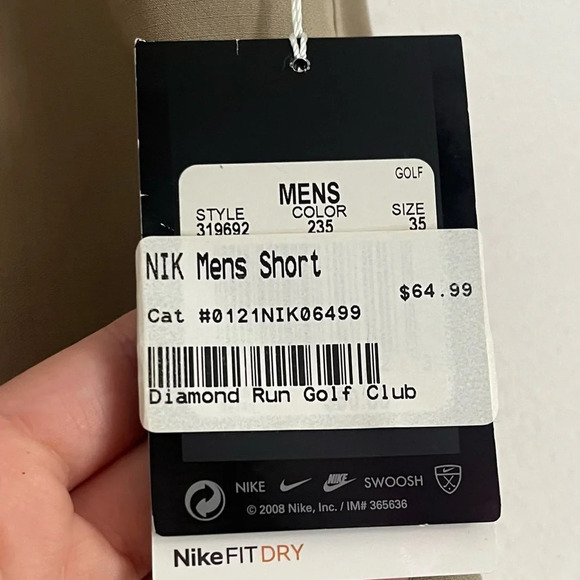 Nike • NWT Men’s Fit Dry Khaki Flat Front Golf Shorts - Picture 6 of 7